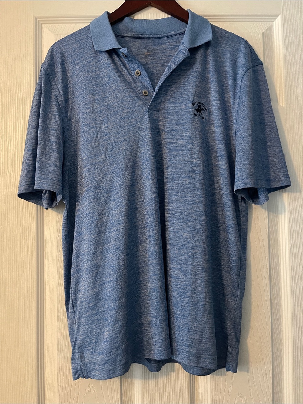 Beverly Hills Polo Club Heather Blue Polo Shirt